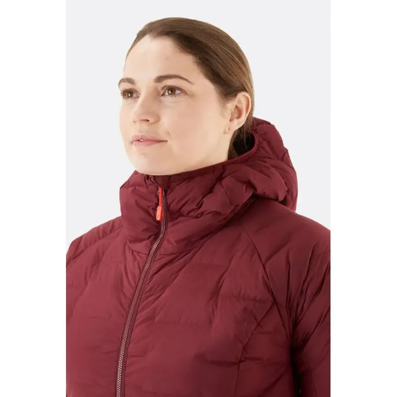 Chaqueta con capucha Rab Cubit Stretch Down (Deep Heather) Mujer
