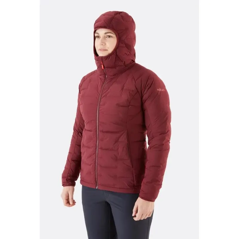 Chaqueta con capucha Rab Cubit Stretch Down (Deep Heather) Mujer