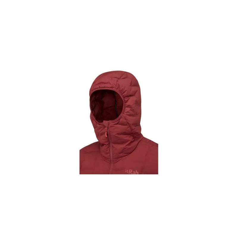 Chaqueta con capucha Rab Cubit Stretch Down (Oxblood Red) Hombre