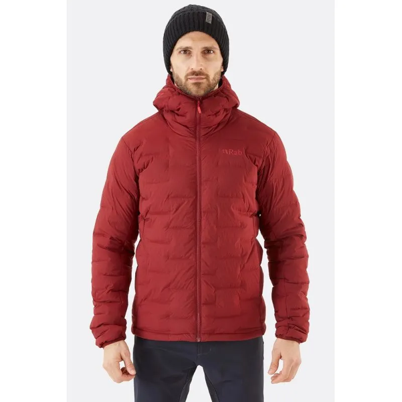 Chaqueta con capucha Rab Cubit Stretch Down (Oxblood Red) Hombre