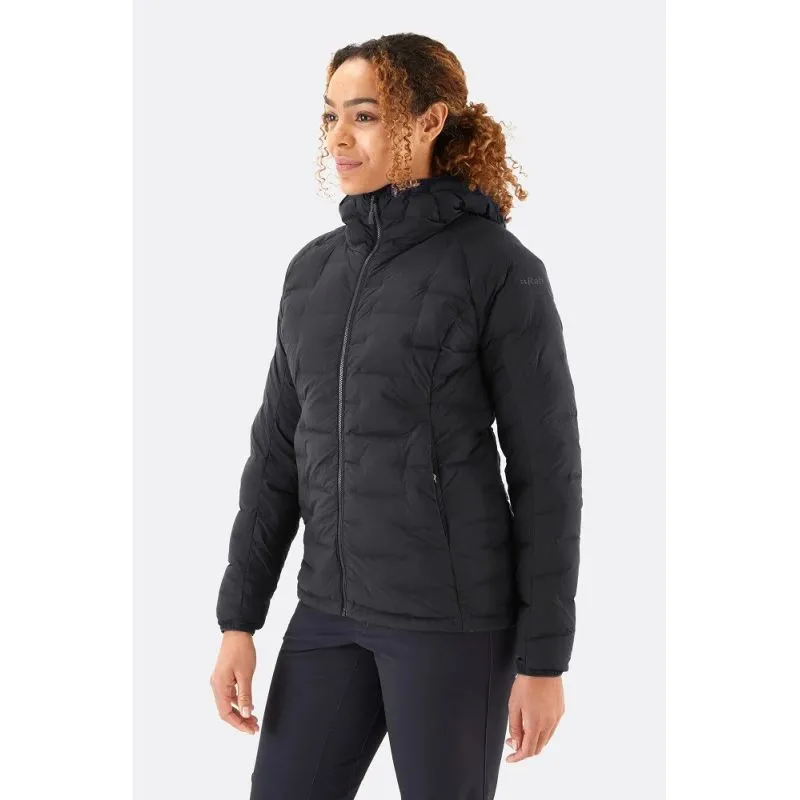 Chaqueta con capucha Rab Cubit Stretch Down (Ébano) Mujer