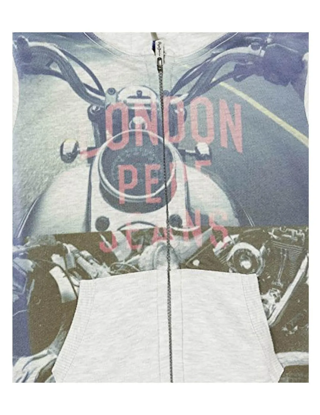 Chaqueta con capucha Sax gris Pepe Jeans