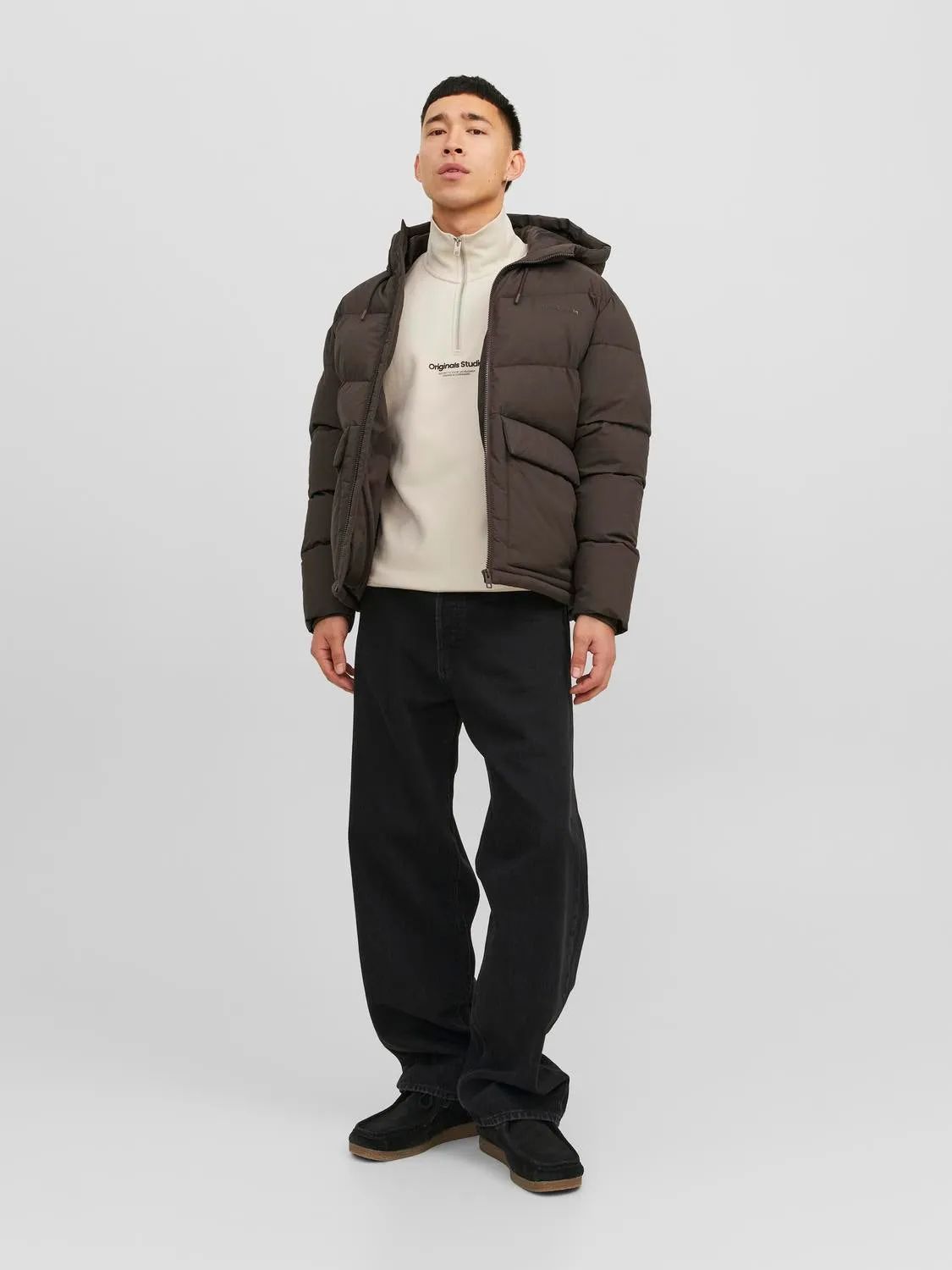 Chaqueta corta acolchada | Marrón intermedio | Jack & Jones®