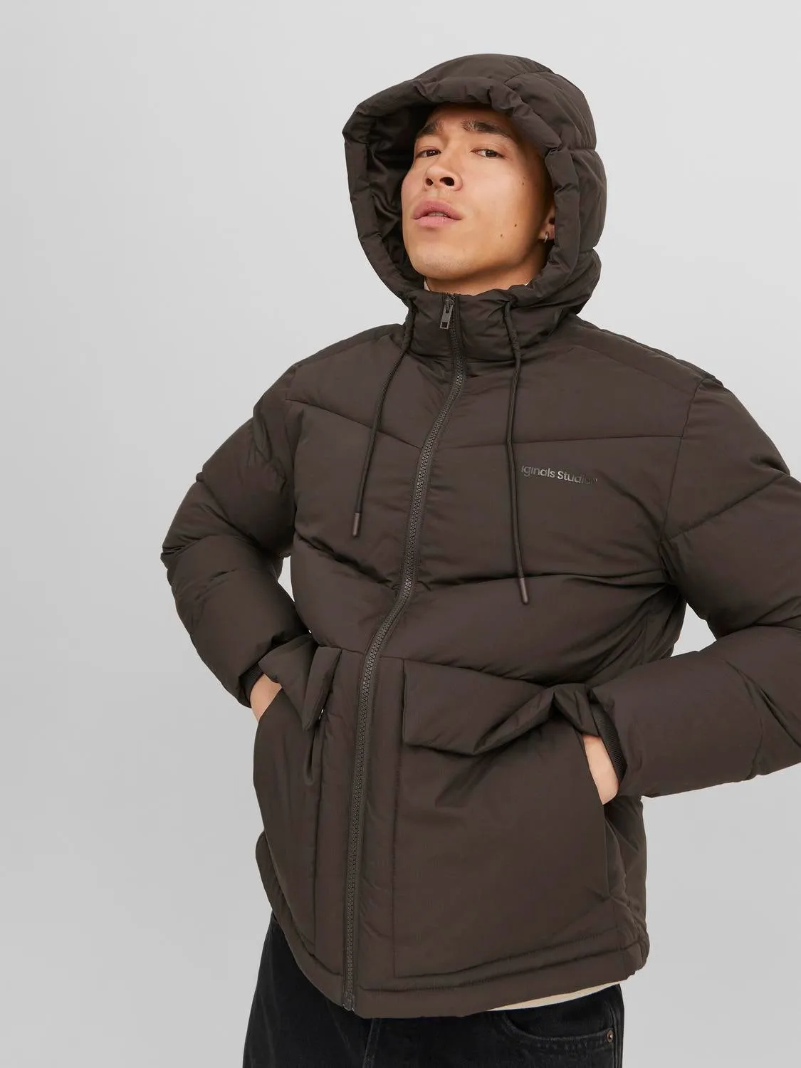 Chaqueta corta acolchada | Marrón intermedio | Jack & Jones®