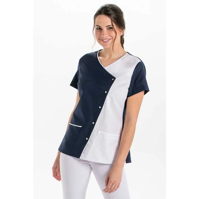 CHAQUETA CRUZADA BICOLOR AZUL MARINO  DYNEKE