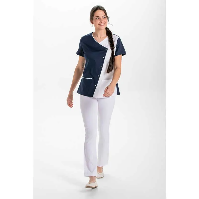 CHAQUETA CRUZADA BICOLOR AZUL MARINO  DYNEKE