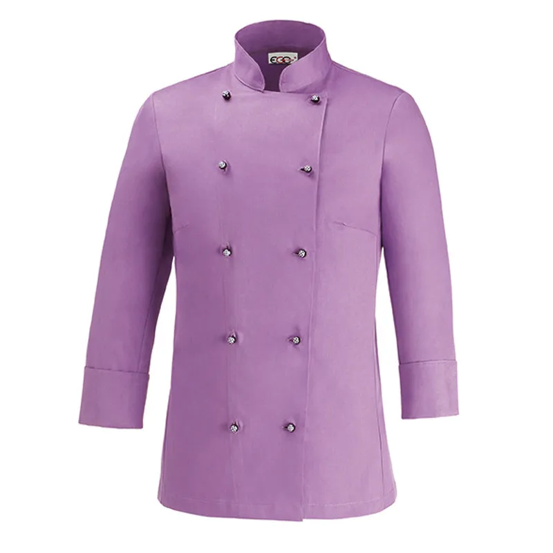 CHAQUETA DE COCINA LILA DE MUJER LADY  EGOCHEF