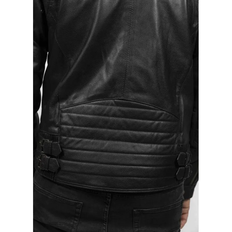CHAQUETA DE CUERO PARA MOTO ROADSTER  JOHN DOE
