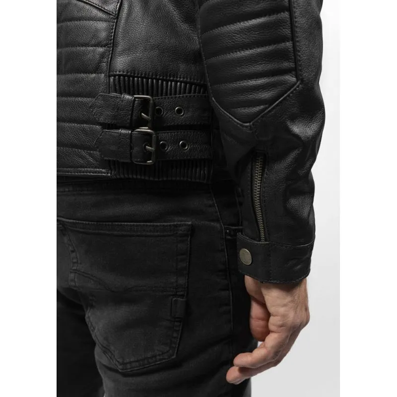 CHAQUETA DE CUERO PARA MOTO ROADSTER  JOHN DOE