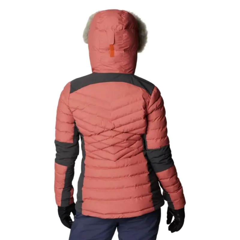 Chaqueta de esquí Columbia Bird Mountain (coral oscuro, tiburón) Mujer