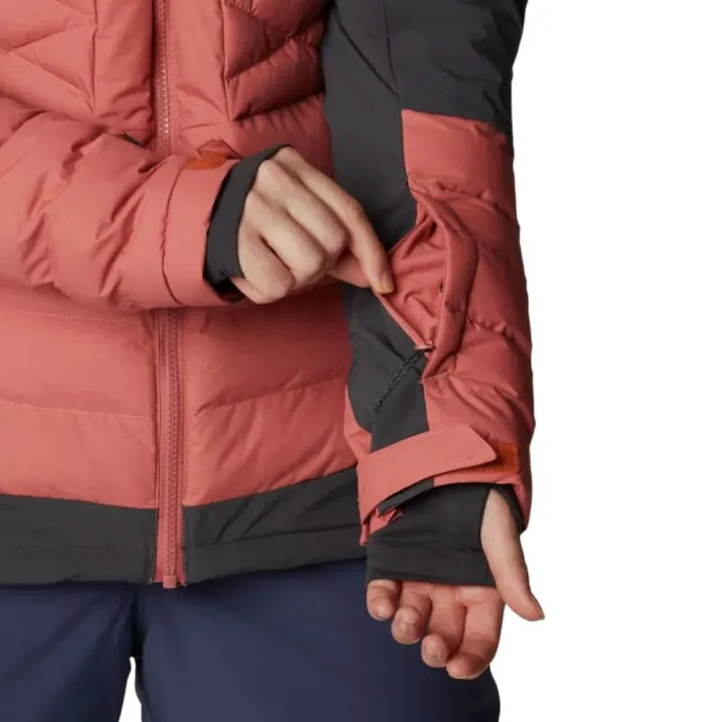 Chaqueta de esquí Columbia Bird Mountain (coral oscuro, tiburón) Mujer