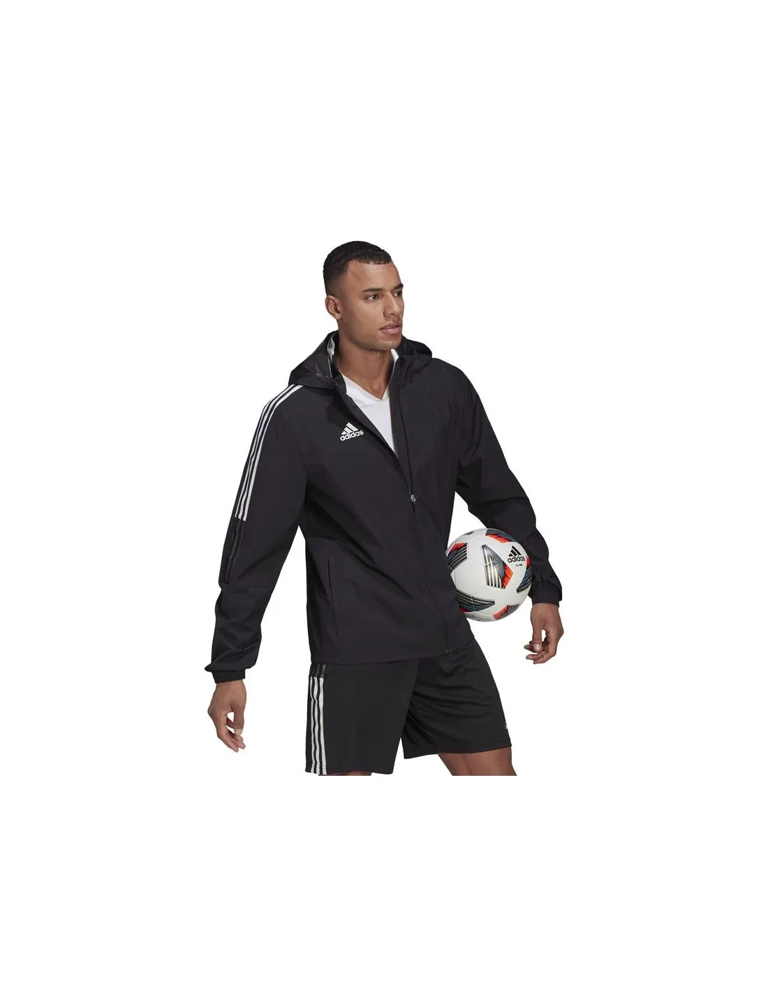 CHAQUETA DE FúTBOL ADIDAS TIRO 21 ALLWEATHER M BLACK