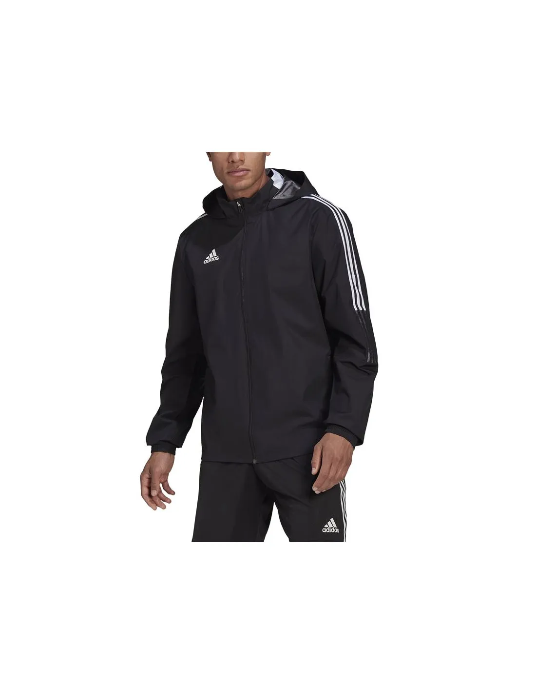 CHAQUETA DE FúTBOL ADIDAS TIRO 21 ALLWEATHER M BLACK