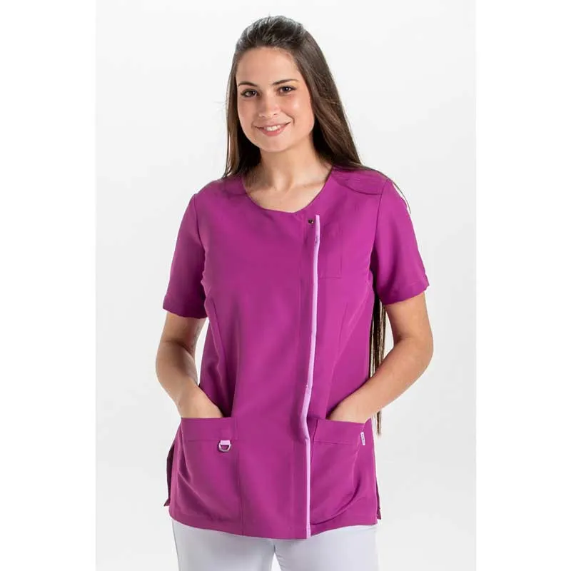 CHAQUETA DE MICROFIBRA PúRPURA CON TAPETA LILA  DYNEKE