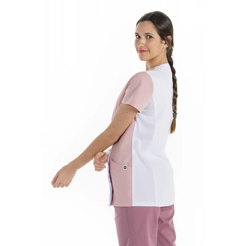 CHAQUETA DE MUJER ASIMéTRICA MICROFIBRA ROSA  DYNEKE