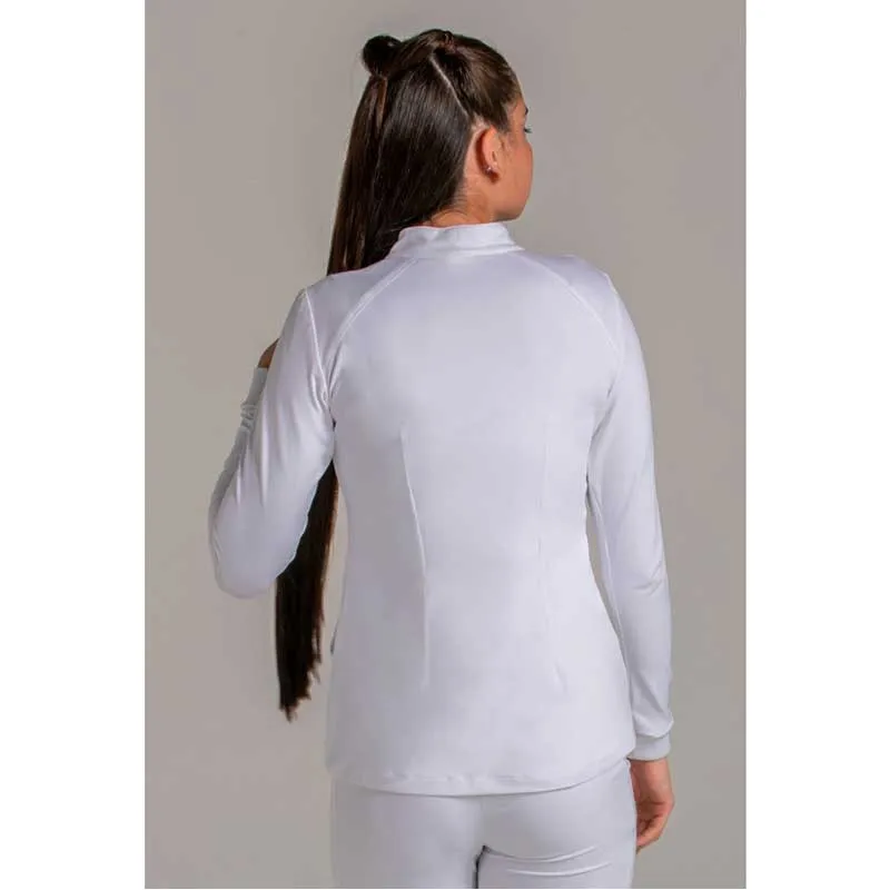 CHAQUETA DE MUJER SPORT PUNTO ELáSTICO BLANCO  DYNEKE
