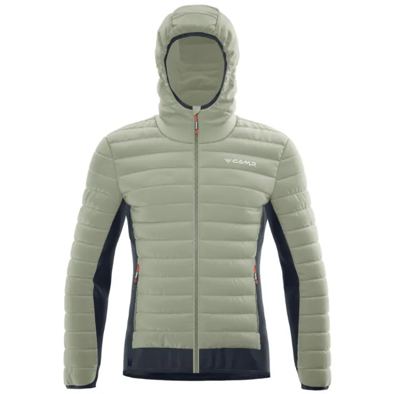 Chaqueta de pluma Camp HYBRID JACKET (STONE GREY / BLACK / STONE GREY) Hombre