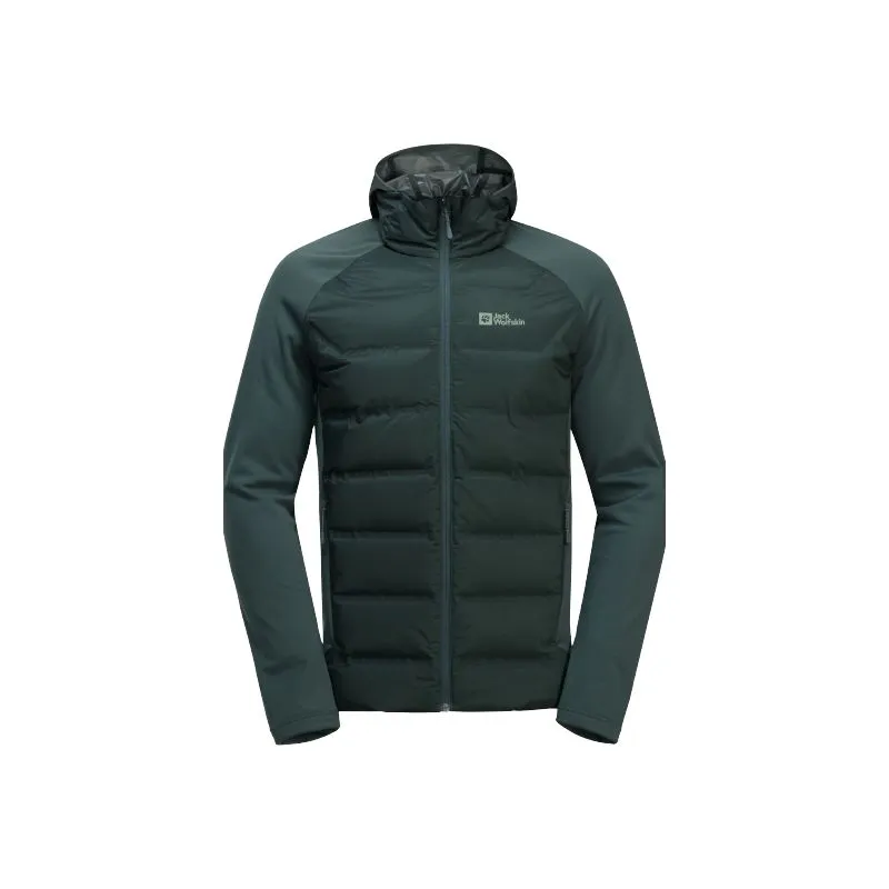 Chaqueta de pluma JACK WOLSKINS TASMAN DOWN HYBRID para hombre (Black Olive)