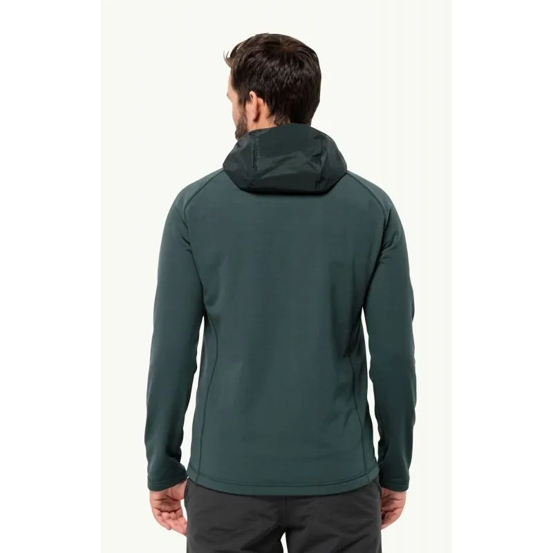 Chaqueta de pluma JACK WOLSKINS TASMAN DOWN HYBRID para hombre (Black Olive)
