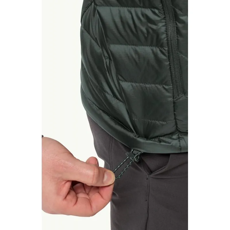 Chaqueta de pluma sin mangas JACK WOLSKINS PASSAMANI DOWN VEST de hombre (Black Olive)