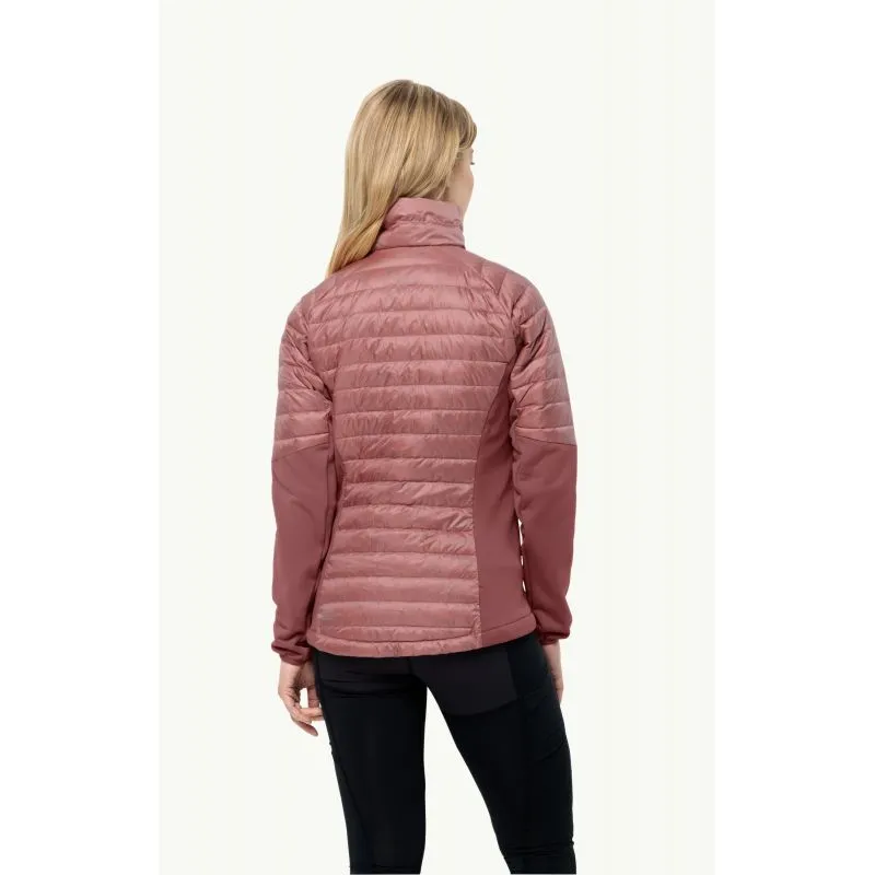 Chaqueta de plumón híbrido para mujer JACK WOLSKINS NEBELHORN DOWN HYBRID (Blush Powder)