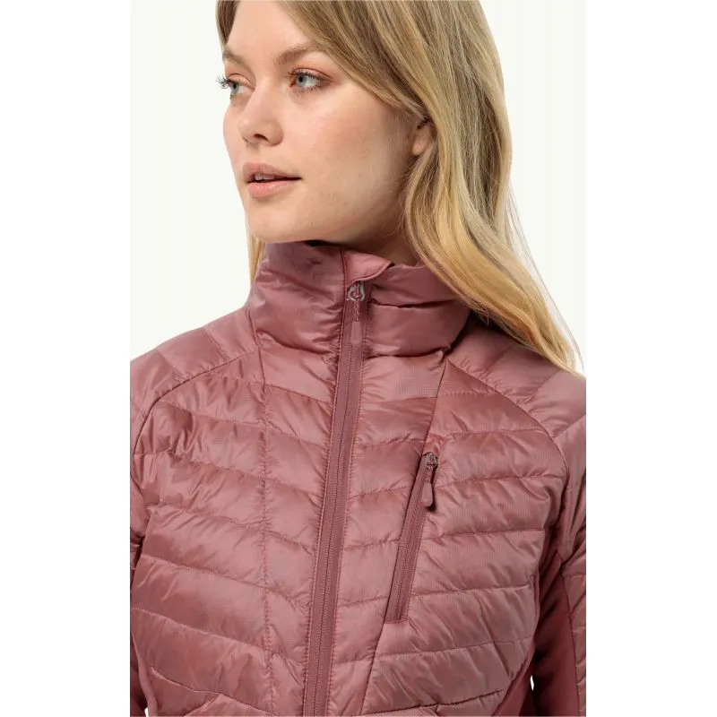 Chaqueta de plumón híbrido para mujer JACK WOLSKINS NEBELHORN DOWN HYBRID (Blush Powder)