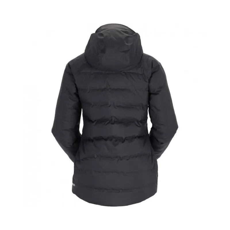 Chaqueta de plumón para mujer Rab Valiance (Negro/Azul)