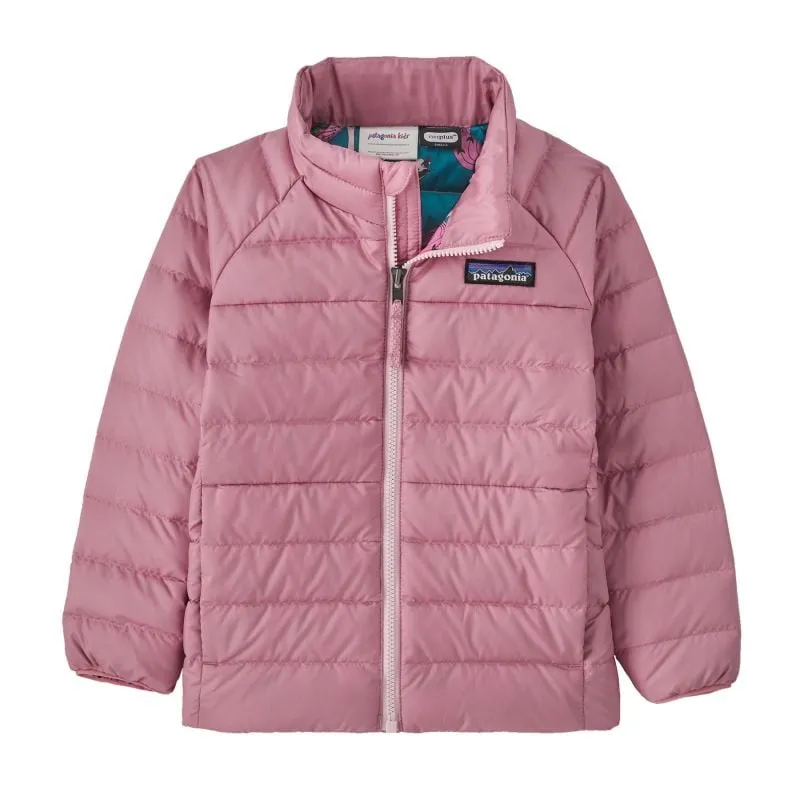 Chaqueta de plumón Patagonia Jersey de plumón para bebé (Planet Pink) Bebé