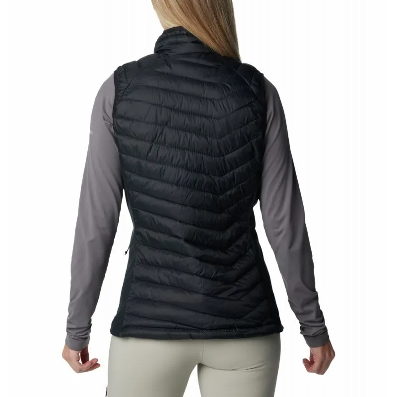 Chaqueta de plumón sin mangas para mujer Columbia Powder Pass (negro)