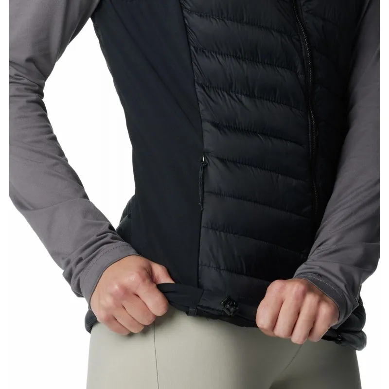 Chaqueta de plumón sin mangas para mujer Columbia Powder Pass (negro)