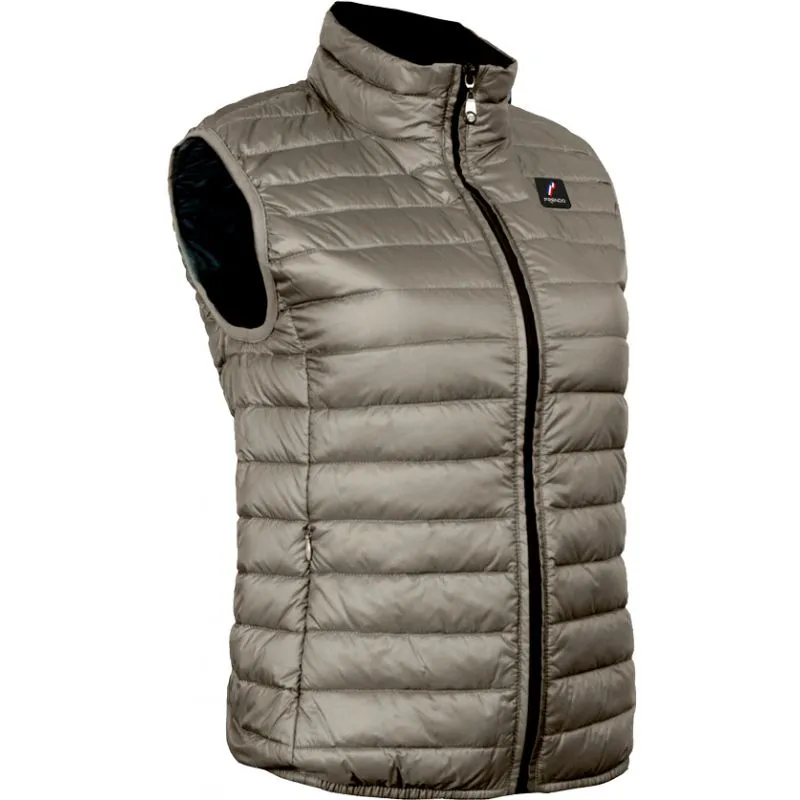 Chaqueta de plumón sin mangas para mujer Frendo OSSAU (mocca)