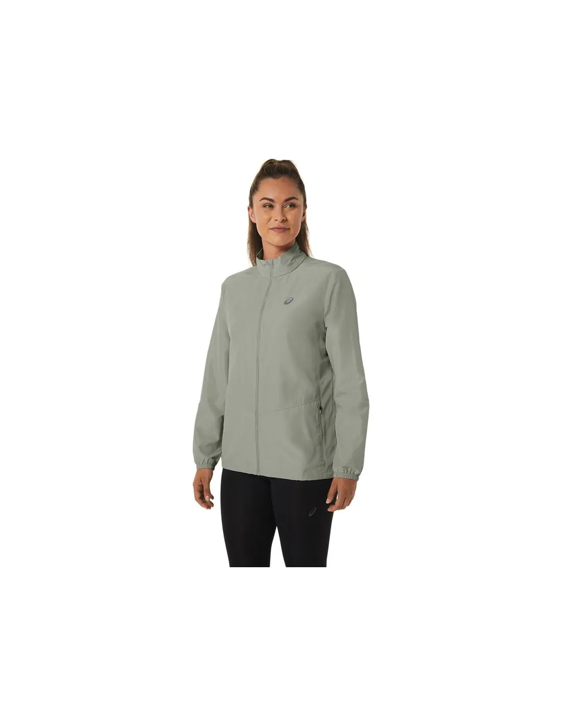 Chaqueta de Running ASICS Core Mujer Oliva Gris