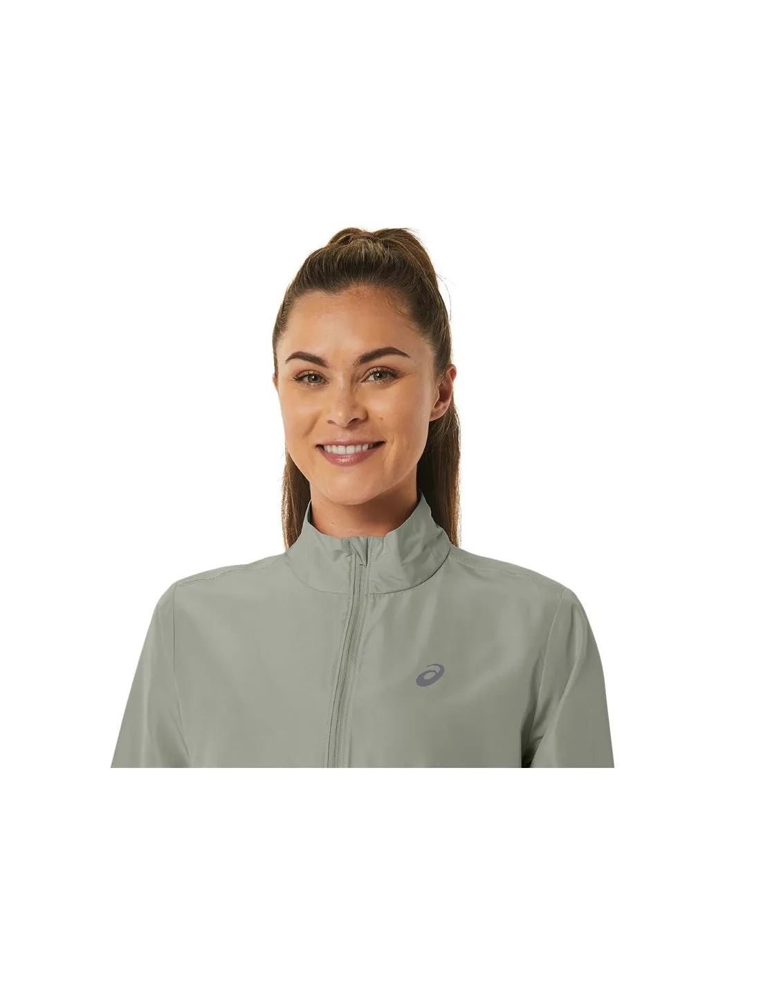 Chaqueta de Running ASICS Core Mujer Oliva Gris