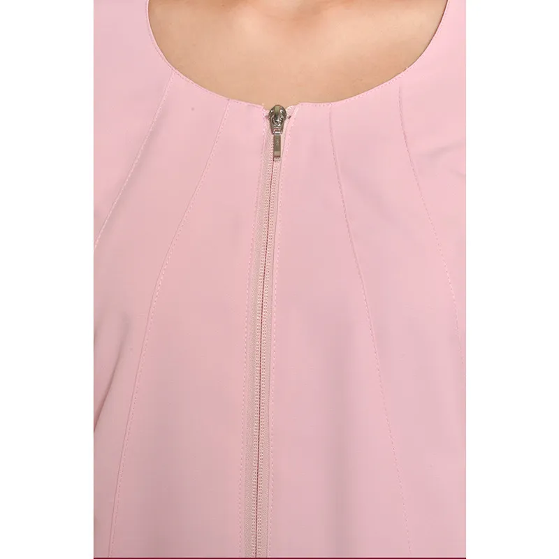 CHAQUETA ENTALLADA ROSA DE MUJER CURVAS DYNEKE  OUTLET