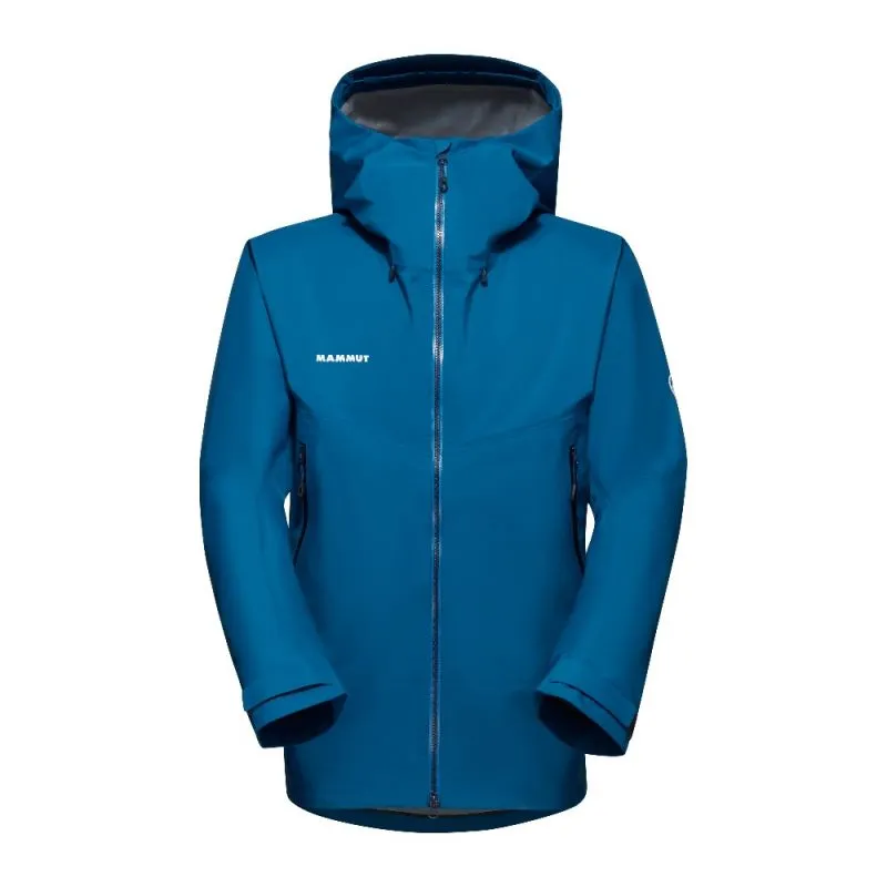 Chaqueta Hardshell para hombre Mammut Chaqueta con capucha Crater HS (Deep Ice)
