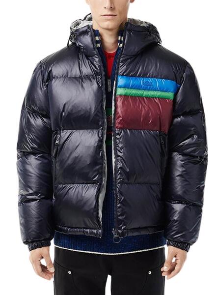 Chaqueta Lacoste Reversible Marino Para Hombre