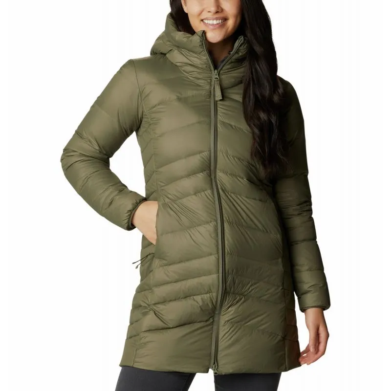 Chaqueta larga de mujer Columbia Autumn Park Down Mid (Stone Green)