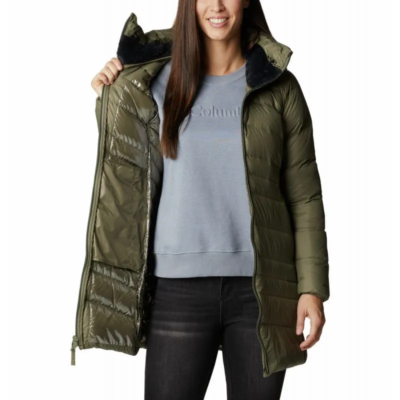 Chaqueta larga de mujer Columbia Autumn Park Down Mid (Stone Green)