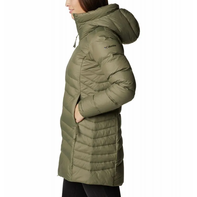 Chaqueta larga de mujer Columbia Autumn Park Down Mid (Stone Green)