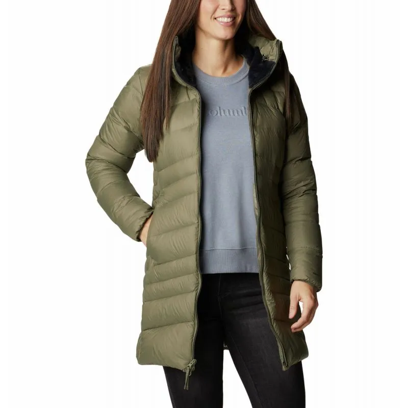 Chaqueta larga de mujer Columbia Autumn Park Down Mid (Stone Green)