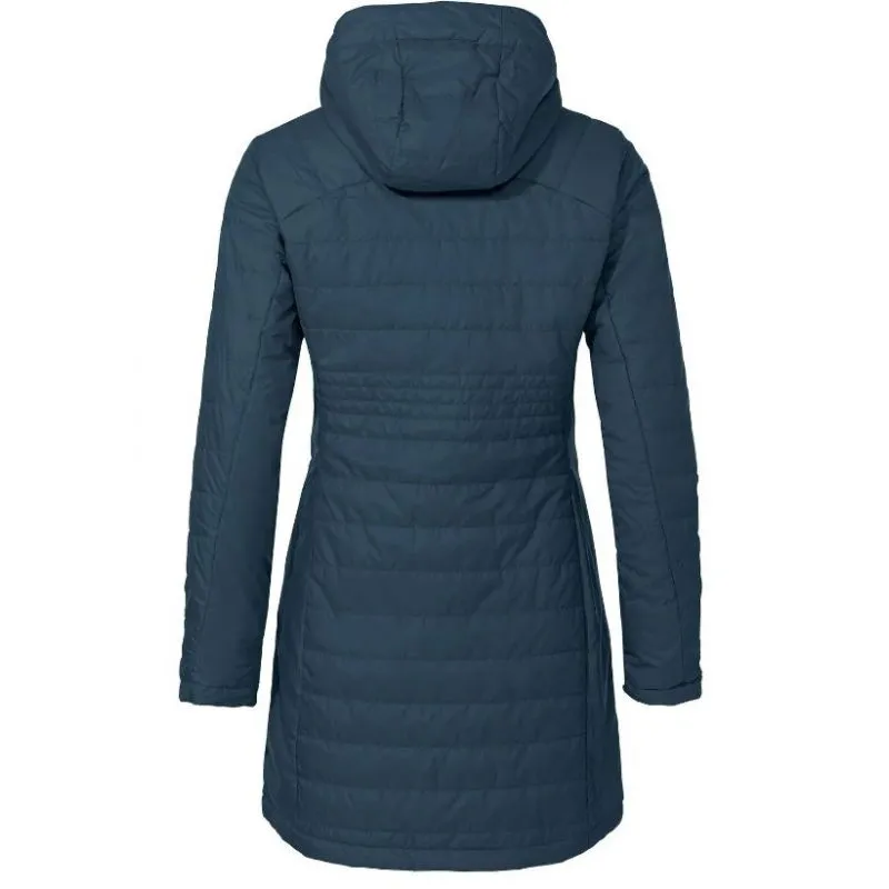 Chaqueta larga de plumón para mujer Vaude Moena Parka (uni mar oscuro)