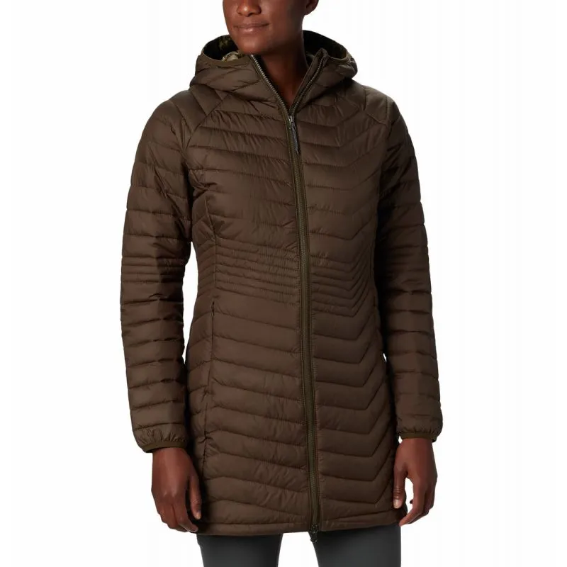 Chaqueta larga para mujer Columbia Powder Lite Mid (Olive Green)
