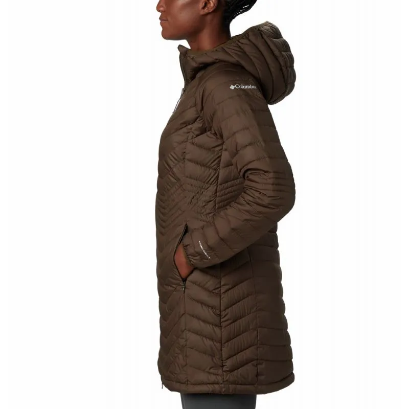 Chaqueta larga para mujer Columbia Powder Lite Mid (Olive Green)