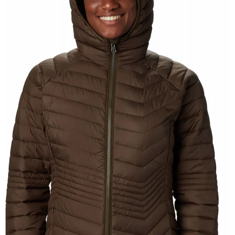 Chaqueta larga para mujer Columbia Powder Lite Mid (Olive Green)