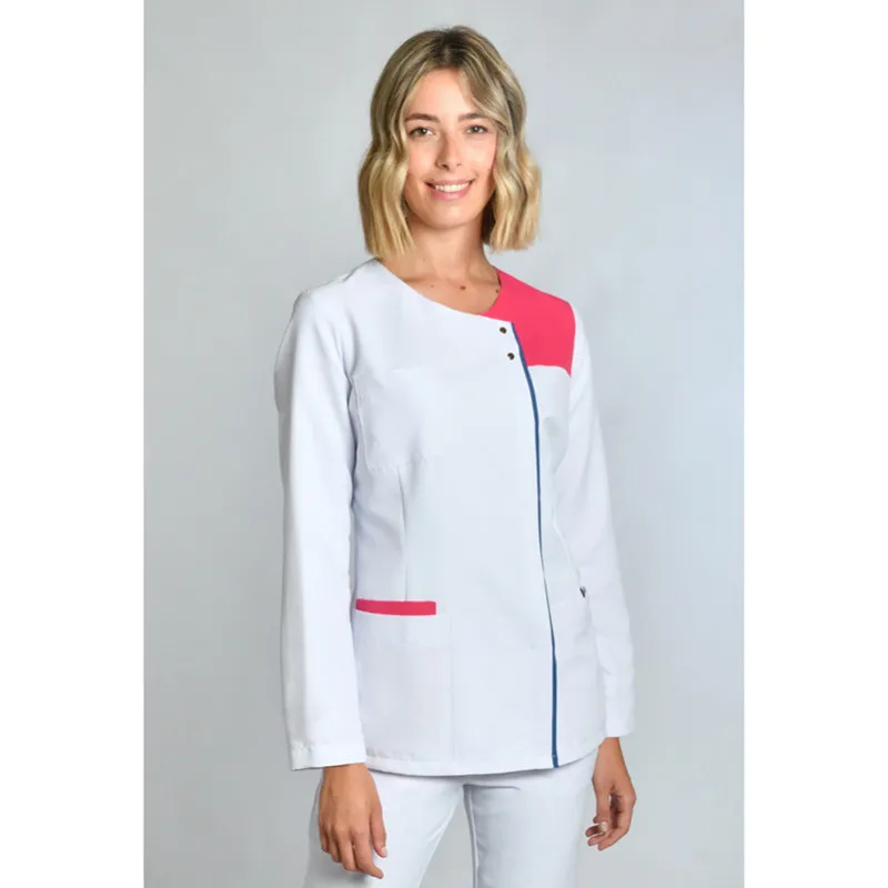 CHAQUETA MUJER DE MICROFIBRA CONTRASTE FUCSIA Y AZUL DYNEKE  OUTLET
