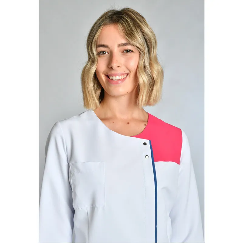 CHAQUETA MUJER DE MICROFIBRA CONTRASTE FUCSIA Y AZUL DYNEKE  OUTLET