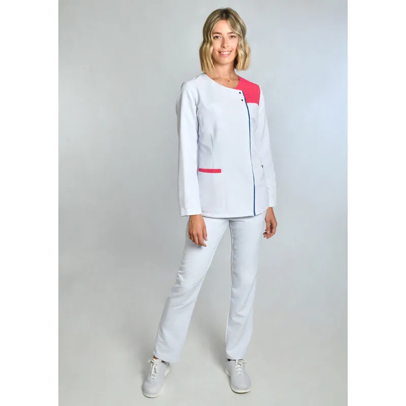 CHAQUETA MUJER DE MICROFIBRA CONTRASTE FUCSIA Y AZUL DYNEKE  OUTLET