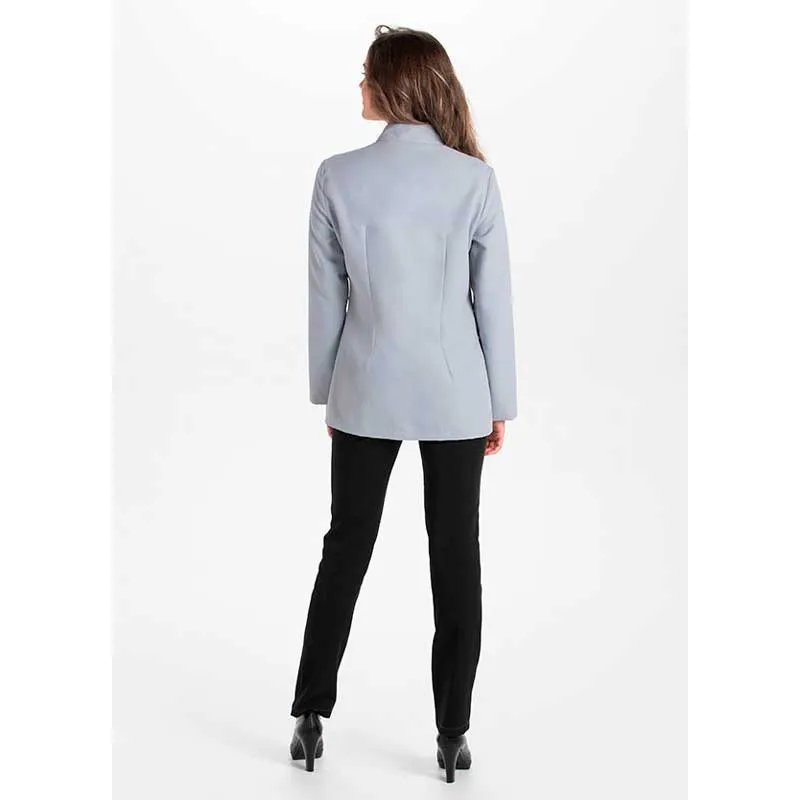 CHAQUETA MUJER MANGA LARGA GRIS DETALLE BLANCO  DYNEKE