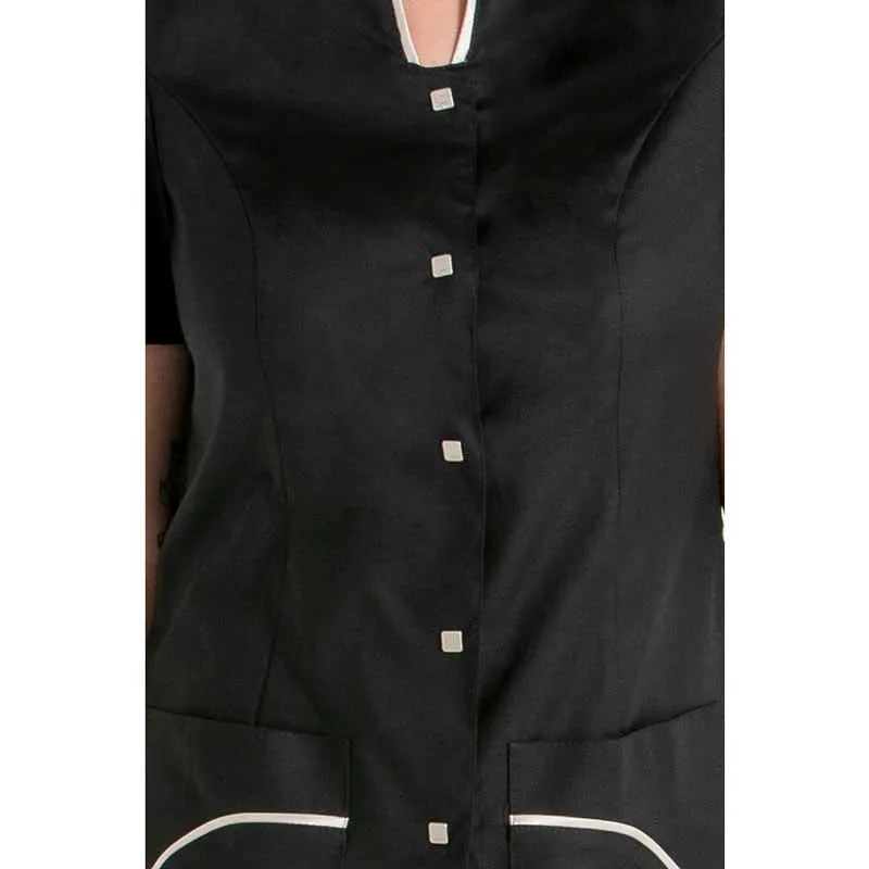 CHAQUETA NEGRA ESCOTE ALTO DE MANGA CORTA  DYNEKE