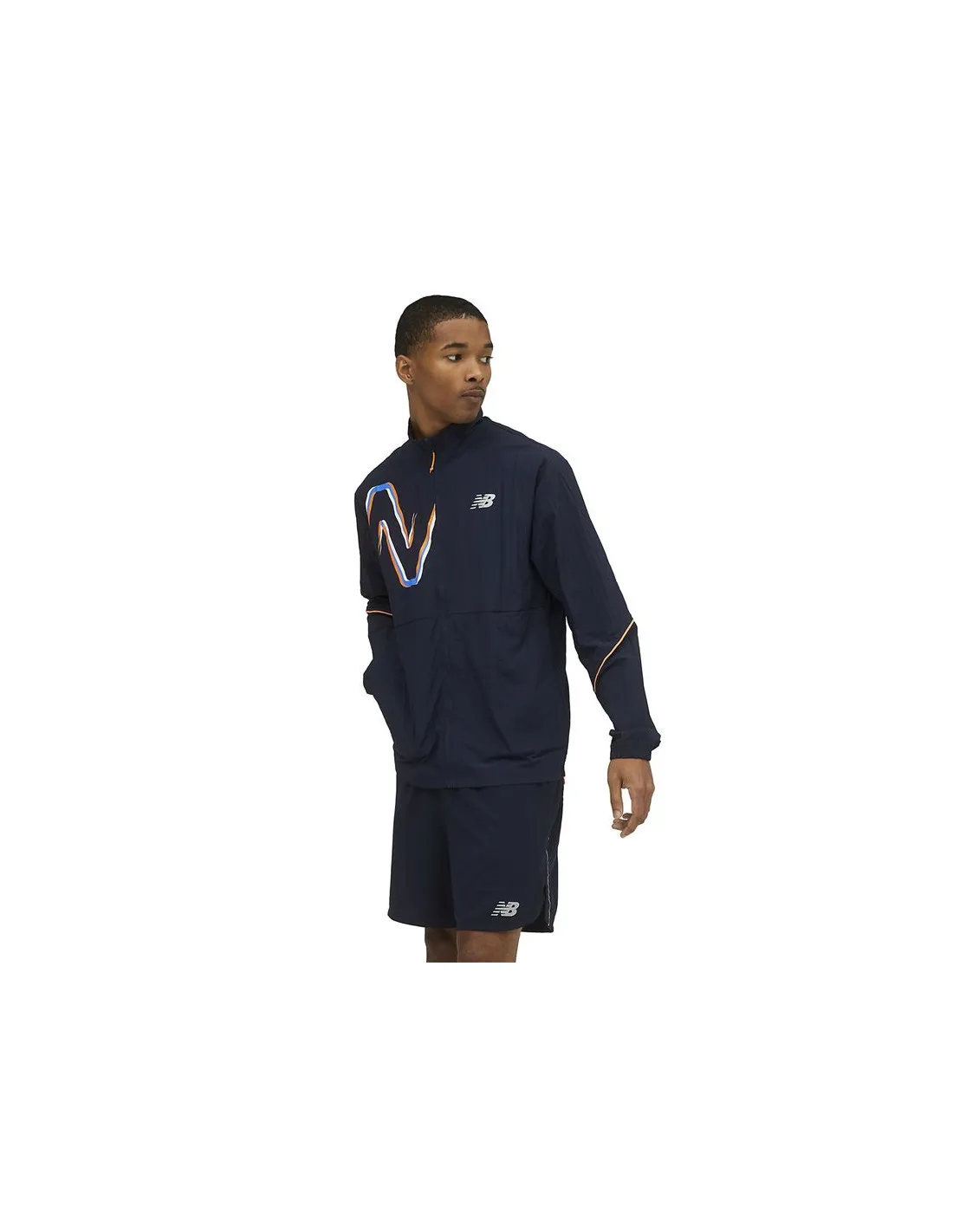 Chaqueta New Balance Graphic Impact Run Hombre BL